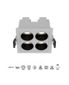 BLAU * FOCO EMPOTRAR 4L 10W  3000K BLANCO